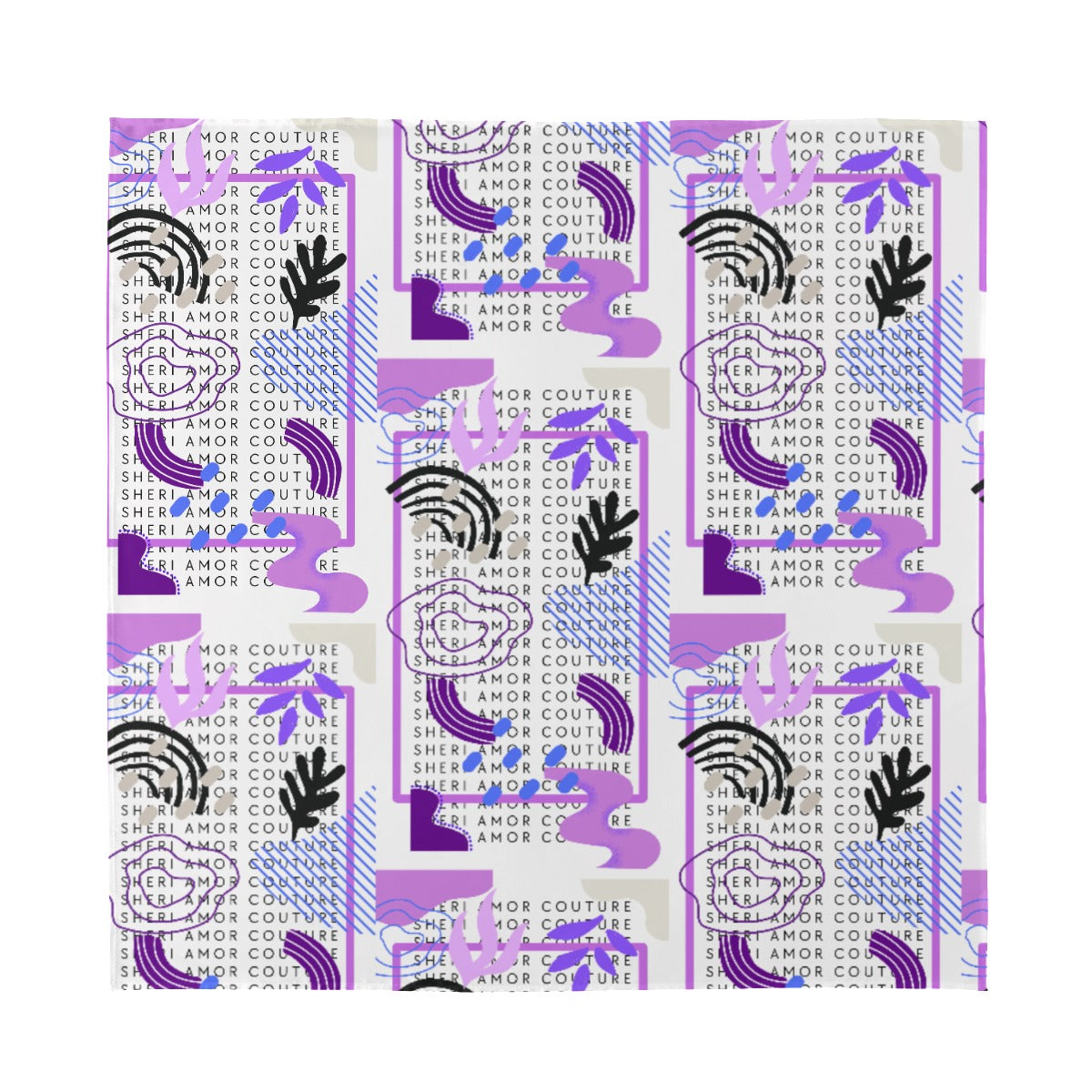 SAC Apache Purple Silk Scarf