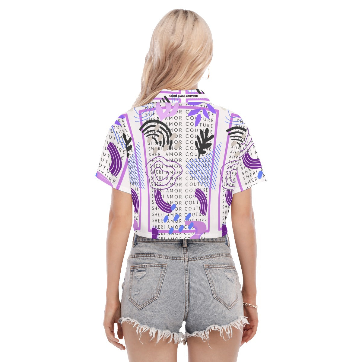 SAC Apache Purple Cropped Shirt