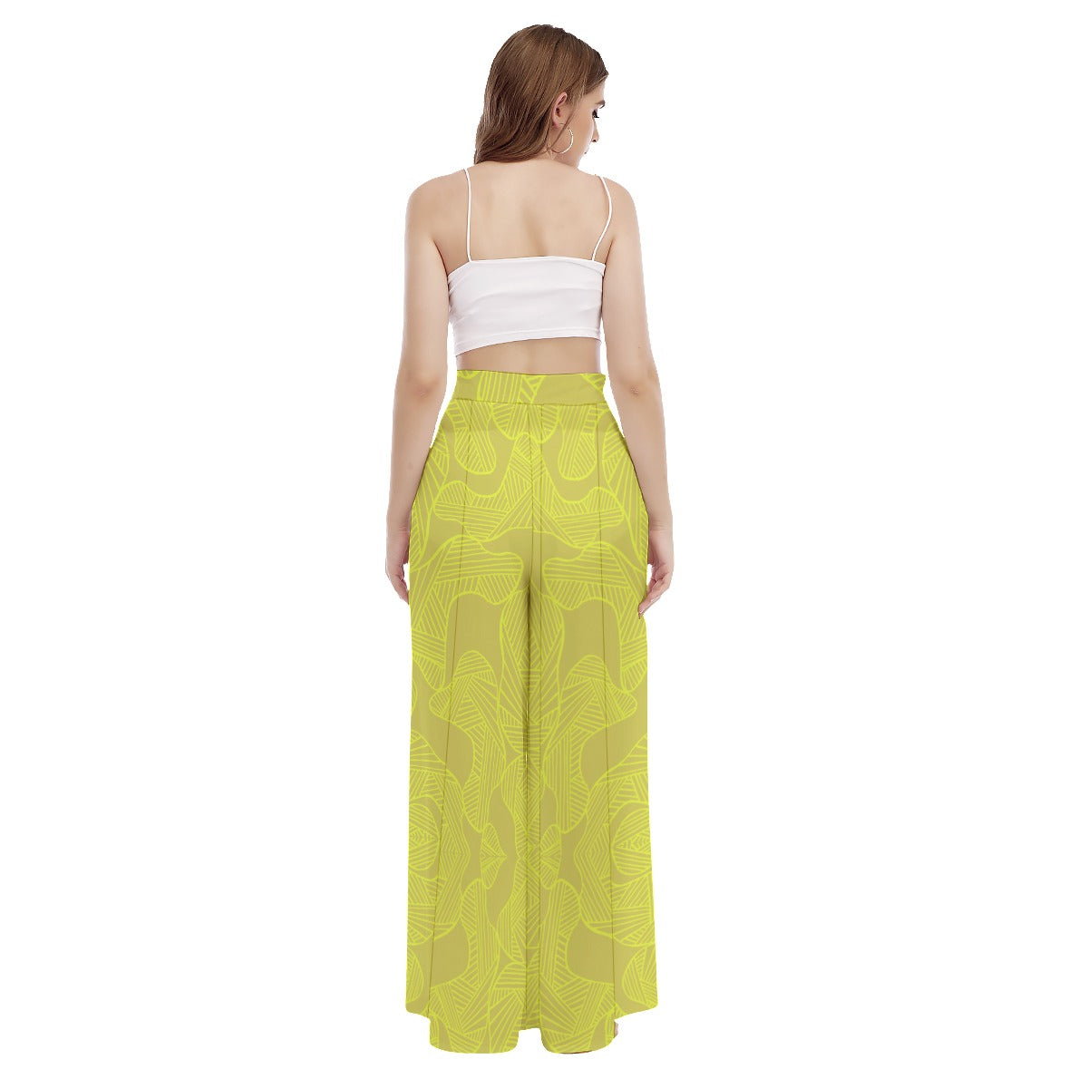 SAC Lemon Brazen High Waist Wide Leg Trousers