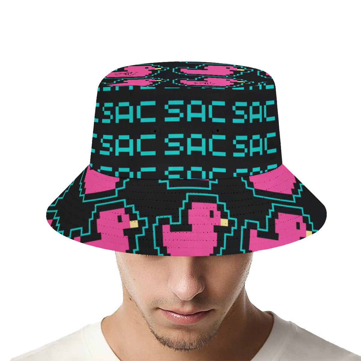 SAC Pixel Power bucket hat